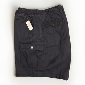 Roundtree & Yorke Cargo Shorts Mens 50W Navy‎ Blue Cotton Hiking Outdoor Camping